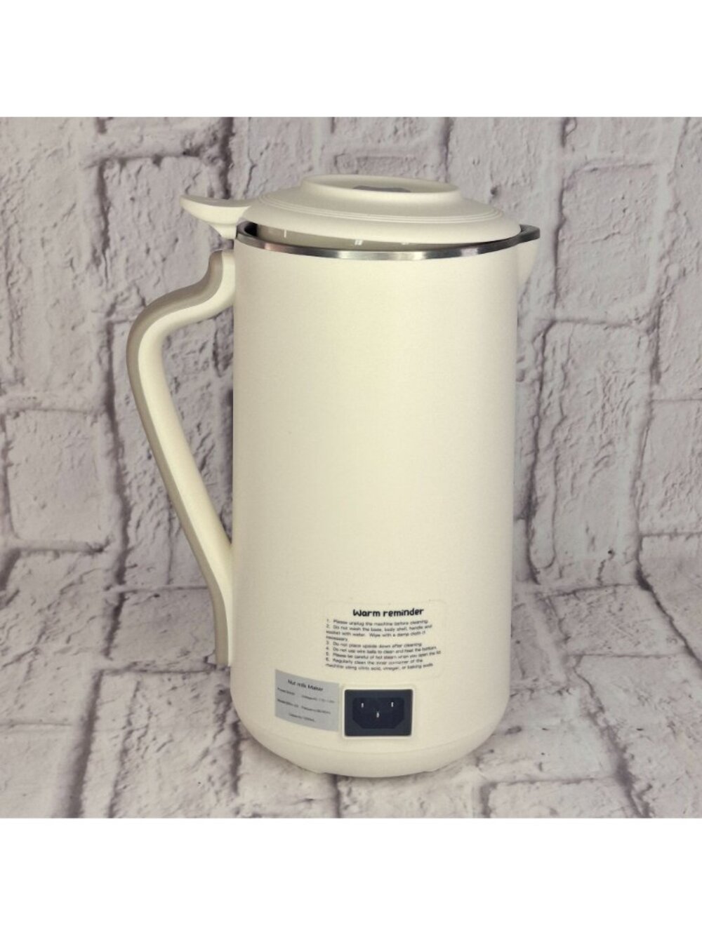 BHG-03 Buaiahug 40oz / 1.2L Automatic Nut Milk Maker Ivory Stainless Steel NOB - Picture 3 of 7